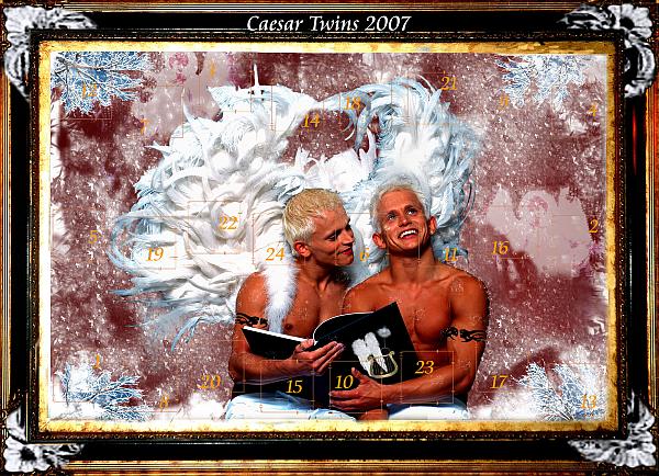 The Caesar Twins - Adventskalender gefllt mit feiner Schokolade